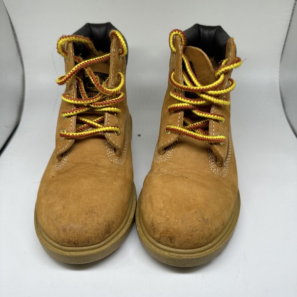 TIMBERLAND KIDS CLASSIC BOOTS WHEAT Nubuck 10760 12.5 Youth. 6" Waterproof Read - Picture 3 of 8